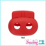 BUTTON - CORD STOPPER-PIG NOSE-2CM(BROWN, LIGHT BLUE, PINK & RED)
